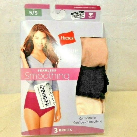 Brand New Women/'s Hanes 4 Pairs Premium Pure Comfort Brief Panties Size 9 2X